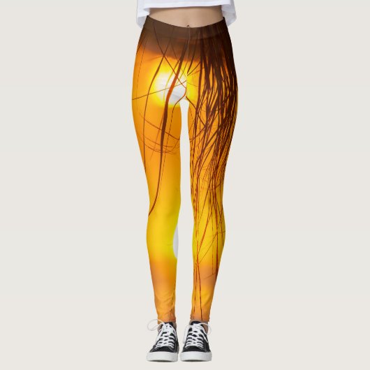 Leggings im Sonnenuntergang (Vorderseite)