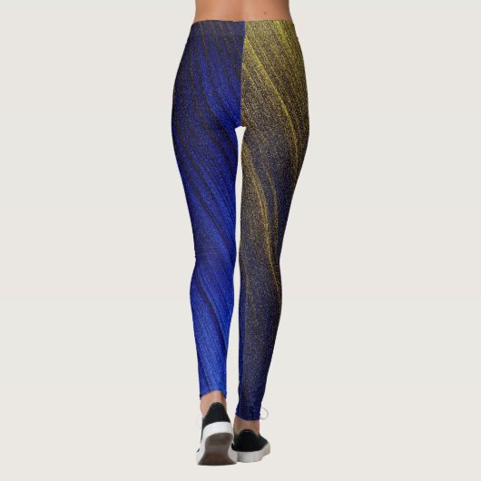 Leggings in Blau (Rückseite)