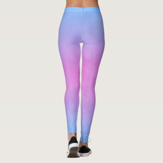 Leggings in Blau und Rosa (Rückseite)