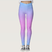 Leggings in Blau und Rosa (Vorderseite)