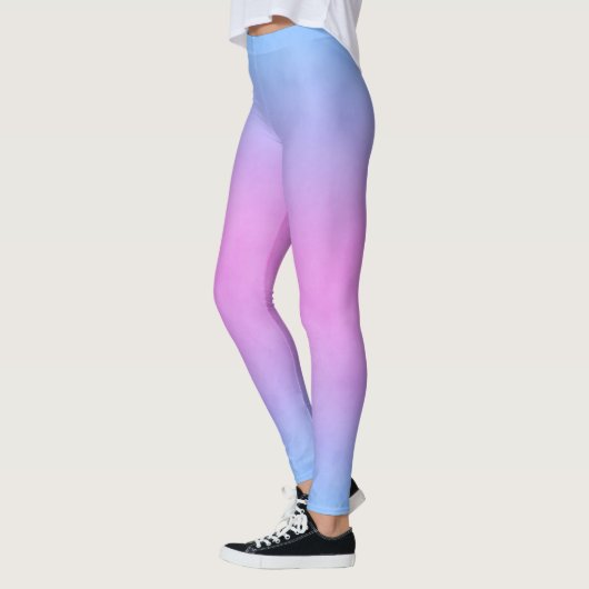 Leggings in Blau und Rosa (Links)