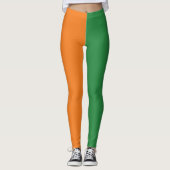 Leggings in den Flaggenfarben von Frauen in Irland (Vorderseite)