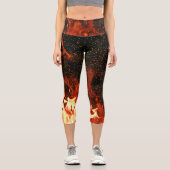 Leggings in Flammen (Vorderseite)