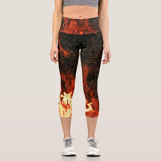 Leggings in Flammen (Vorderseite)