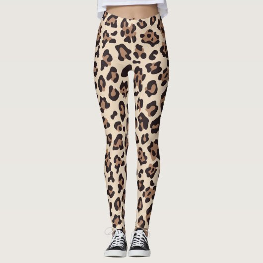 Leggings in Leopard-Printmedien (Vorderseite)