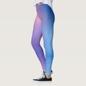 Leggings in lila/pink/blau Spandex/Polyester. (Links)