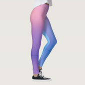 Leggings in lila/pink/blau Spandex/Polyester. (Rechts)