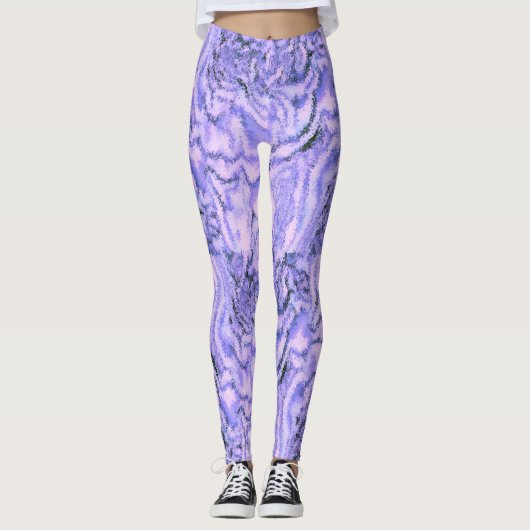 Leggings in Lila Violett Farbe (Vorderseite)