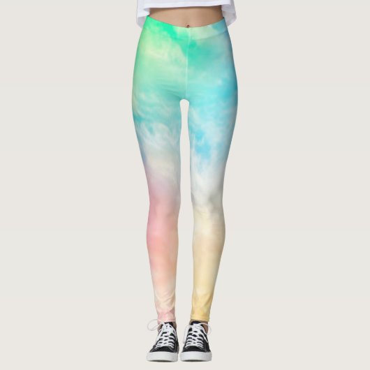 Leggings in mehreren Farben mit Spandex/Polyester. (Vorderseite)