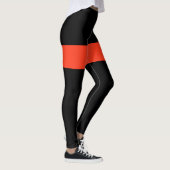 Leggings in Orange und Schwarz (Rechts)
