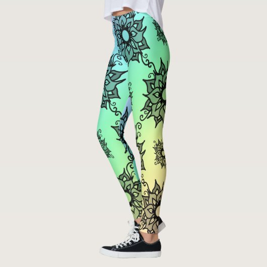 Leggings in Pastellfarben (Links)