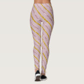 Leggings in Rosa und Gold (Rückseite)