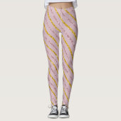 Leggings in Rosa und Gold (Vorderseite)