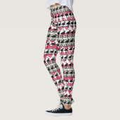 Leggings in rosa und schwarz Flamingo Aztec (Links)