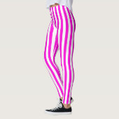 Leggings in rosa und weiß (Links)
