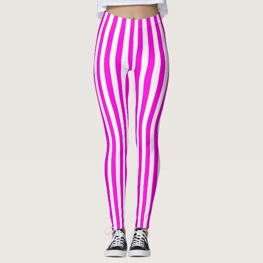 Leggings in rosa und weiß (Vorderseite)