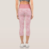 Leggings in Rosa und Weiß (Rückseite)