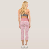 Leggings in Rosa und Weiß (Rückseite)