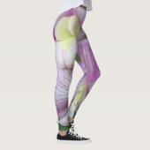 Leggings in weißer und lila Orchidee (Rechts)