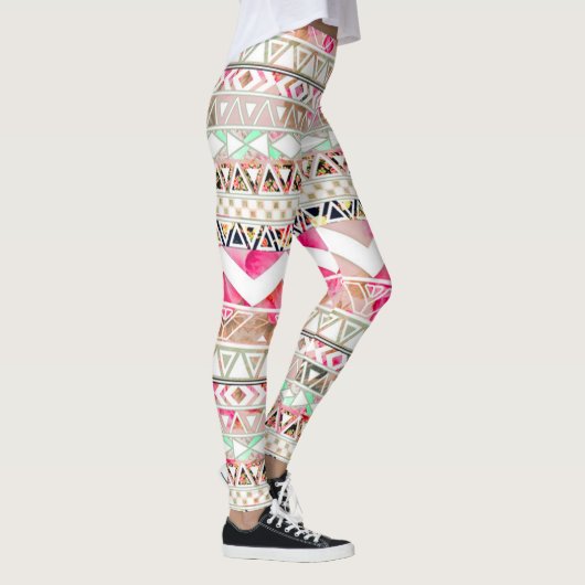 Leggings / Indianerisches Aztekenmuster (Rechts)
