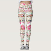 Leggings / Indianerisches Aztekenmuster (Vorderseite)