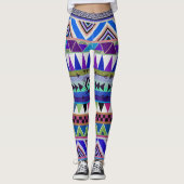 Leggings / Indianerisches Aztekenmuster (Vorderseite)