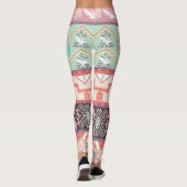 Leggings / Indianerisches Aztekenmuster (Rückseite)