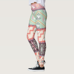Leggings / Indianerisches Aztekenmuster