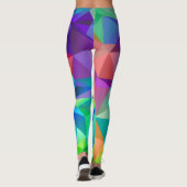 Leggings Individuelle Name Rainbow-Fracture Yoga (Rückseite)