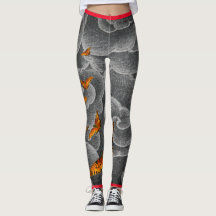 Leggings JAPANISCHE SCHLIESSUNGEN UND SCHALTFLÄDEN