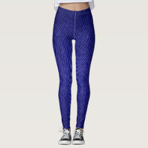 Leggings Jeans Blue florat Moderner Schwarzer Chic
