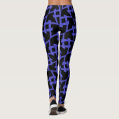 Leggings Jimette Design Blue on black (Rückseite)