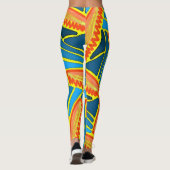 Leggings Jimette Design für blau gelbe Orange (Rückseite)
