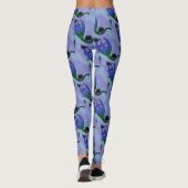 Leggings Jimette Design Lilas und Grün (Rückseite)