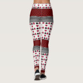 Leggings Jugendkartenspiel in Schwarz und Rot (Rückseite)