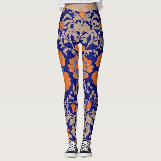 Leggings Kalamkari-Druckmodell (Vorderseite)