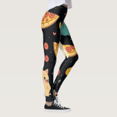 Leggings Katze und Pizza Print (Rechts)