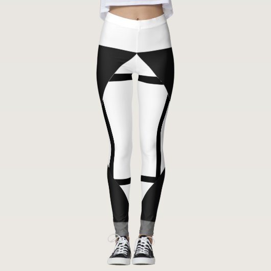 Leggings Komposition I Lozenges mit 4 Zeilen Schwa (Vorderseite)