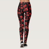 Leggings Lang Rot Schwarz Dice (Rückseite)