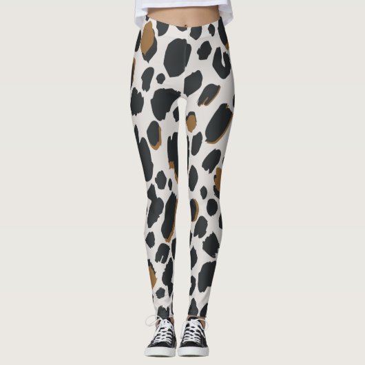 Leggings - Leoparddruck (Vorderseite)