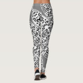 Leggings leopardo en gris con blanco. (Rückseite)