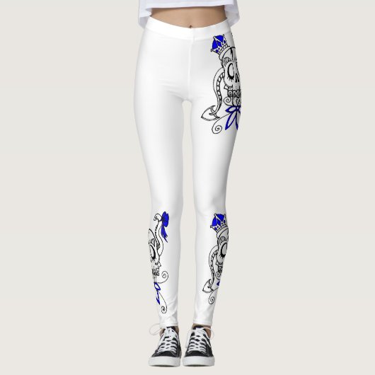 Leggings Liebe lila Design. (Vorderseite)