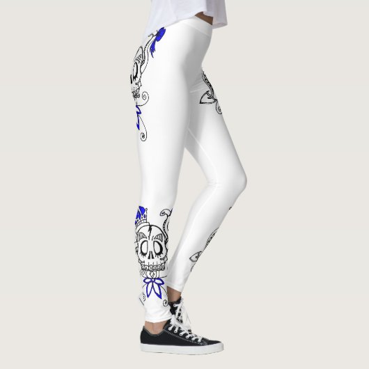 Leggings Liebe lila Design. (Rechts)