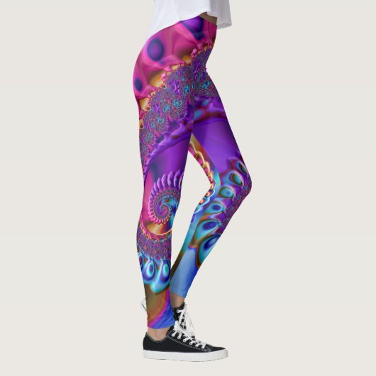 Leggings ~ lila Blau ~ Original (Rechts)
