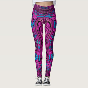 Leggings ~lila blau schwarz ~ Original