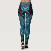 Leggings ~ lila blaues Schwarz ~ Original (Rückseite)