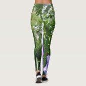 Leggings Lila der Blume (Rückseite)