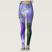 Leggings Lila der Blume (Vorderseite)