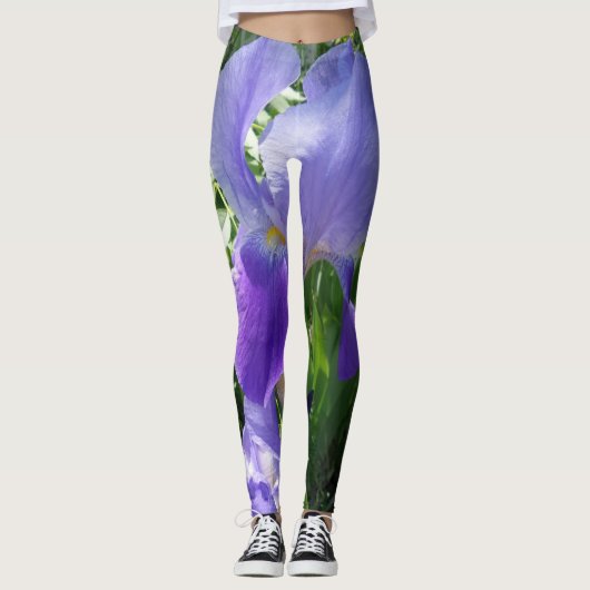 Leggings Lila der Blume (Vorderseite)