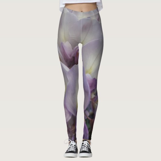 Leggings Lila der Blume (Vorderseite)